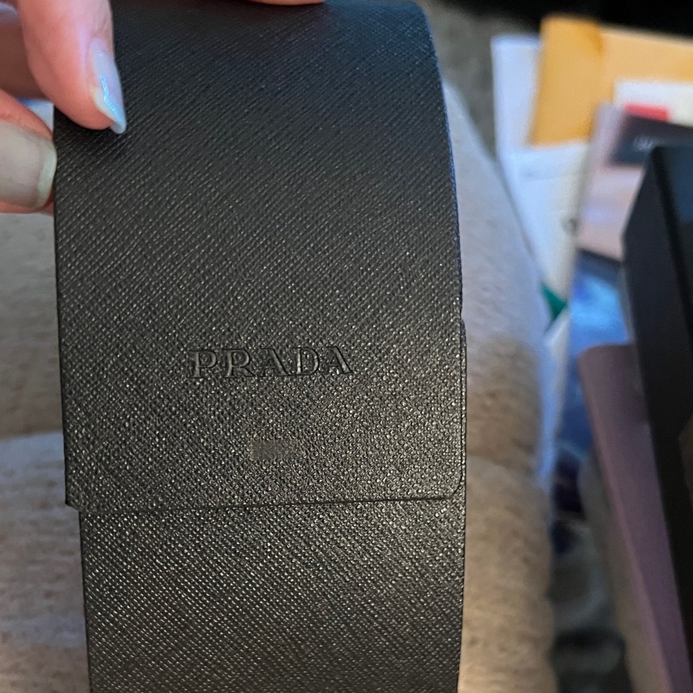 Prada Black Angular Sunglasses - image 3